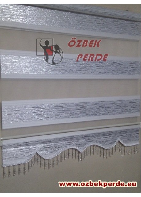 Buzul Yarı Pliseli Zebra Perde